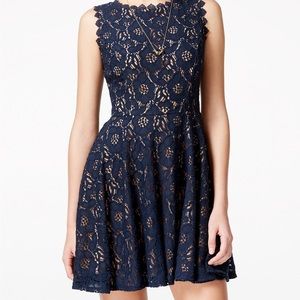 Navy Lace Dress